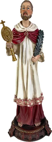 Urbalabs Estatua de San José Santos Católicos Estatuas Religiosas Figuras religiosas 13 pulgadas Estatua del Sagrado Corazón de Jesús Crucificado y