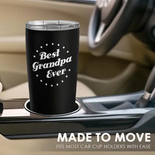 Miniatura 6 de SANDJEST Vaso con aislamiento para viajes, el mejor set de regalo para el mejor abuelo de todos, para papá, abuelo - Taza de 20 oz - Gran regalo