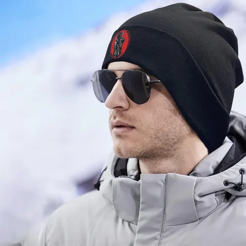 Miniatura 6 de Negi Beanie Hats for Men, Balck Beanie Warm Knitted Slouchy Mens Winter Hat Mens Beanie