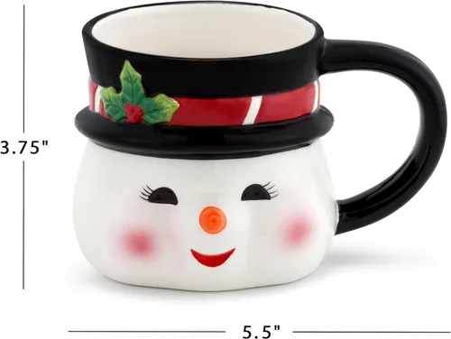 Miniatura 3 de Taza de muñeco de nieve de 16 oz Papá Noel