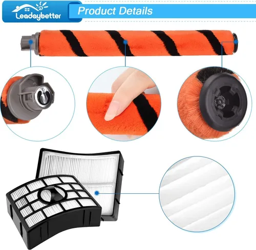 Miniatura 4 de Leadaybetter Filter Replacement for Shark APEX DuoClean Lift-Away AX950 AX951 AZ1002 AZ1000 AZ1000W, 1 Black Filters, 2 Foam & Felt Filters, 1 Brush