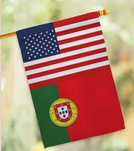 Miniatura 12 de Cartel de bandera de la amistad de Portugal, Estados Unidos, arte de pared, postes de bandera para exteriores de casa, decoración al aire libre