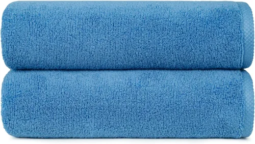 Miniatura 11 de Amazon Basics 2 toallas de baño de gran tamaño de secado rápido, 100% algodón, color blanco, de 62 x 30 pulgadas