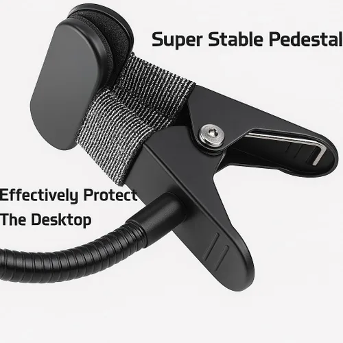 Miniatura 7 de AGOZ Soporte para teléfono celular, soporte de cuello de cisne, clip de abrazadera flexible para escritorio de oficina, cama, iPhone 17 Pro Max