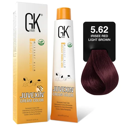 GK HAIR Global Keratin - Tubo de crema profesional para el cabello (3.4 onzas líquidas/3.4 fl oz), colores nutritivos y limpiadores para peinar