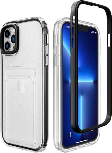 ZCDAYE Funda para iPhone 13 Pro Max, iPhone 13 Pro Max (6.7 pulgadas) Funda con tarjetero y funda transparente de TPU suave a prueba de golpes para