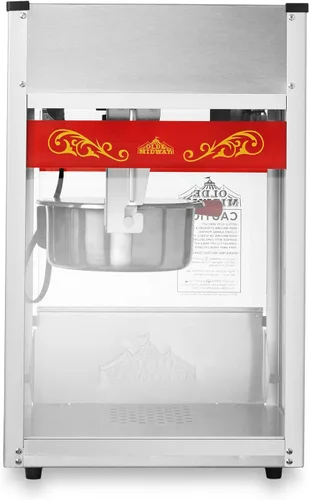 Miniatura 5 de Olde Midway Máquina comercial para hacer palomitas de maíz con hervidor de agua de 8 onzas, color rojo