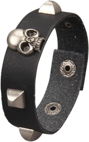 Miniatura 62 de Jeilwiy Pulseras de cuero punk para hombres, pulseras hechas a mano, brazalete ancho, joyería trenzada, color negro y marrón, ajustable, regalos