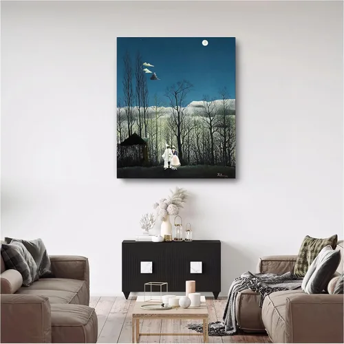 Miniatura 654 de A&T ARTWORK Campo de trigo con cipreses de Van Gogh Las reproducciones de arte clásico mundial, impresiones en lienzo giclée para decoración