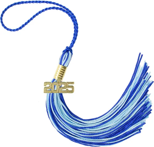 Miniatura 680 de Borla de graduación Aqua 2022, todos los colores escolares disponibles, fabricada en Estados Unidos