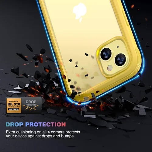 Miniatura 339 de Diaclara Funda diseñada para iPhone 16, mejorada [protección completa de la cámara], carcasa resistente de cuerpo completo con protector de pantalla