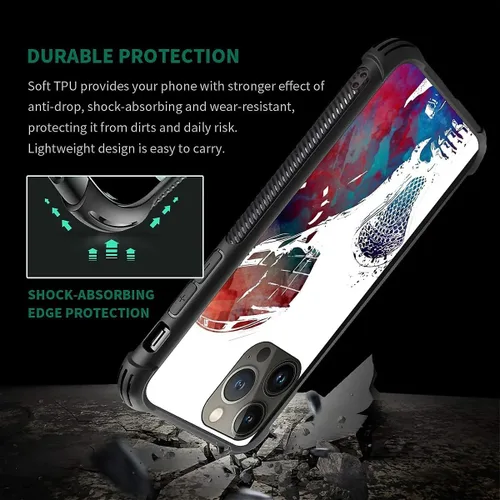 Miniatura 163 de Compatible con funda para iPhone 6 Plus/6s Plus,Bite Your Teeth Diseño de patrón asombroso, funda trasera dura de PC anti-arañazos y a prueba