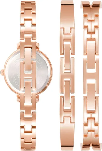 Miniatura 8 de Anne Klein AK/2245 - Juego de reloj de pulsera con detalles de cristal prémium para mujer