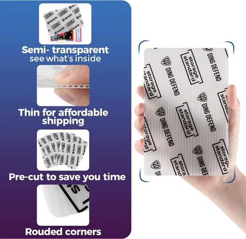 Miniatura 6 de Protectores de tarjetas intercambiables, suministros de envío, paquete de 510 fundas de tarjetas graduadas de 4 x 6 pulgadas para insertos