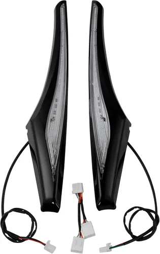 Miniatura 4 de TCT-MOTORPARTS Alforjas Accent Swoop - Luz LED para Honda Goldwing GL1800 F6B 2013-2017 Negro+préstamo claro