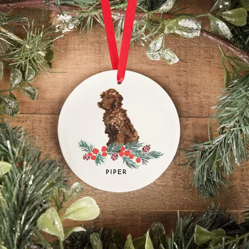 Miniatura 16 de Adorno personalizado para perro, adorno de Navidad personalizado Golden Retriever, regalos personalizados para amantes de las mascotas, regalos
