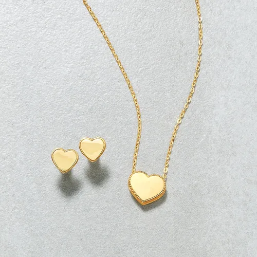 Miniatura 3 de Ross-Simons Aretes de oro amarillo de 18 quilates con forma de corazón, Oro, no conocido