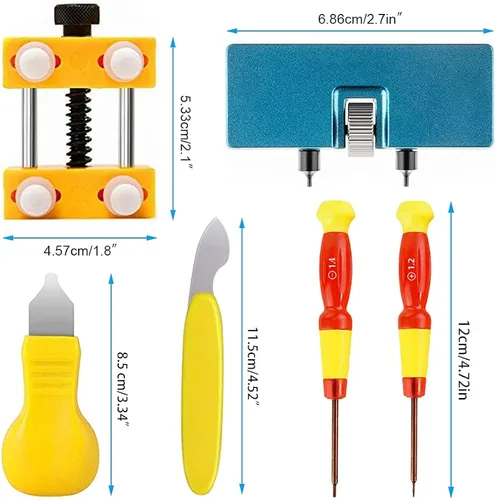 Miniatura 2 de BYNIIUR Watch Battery Replacement Tool Kit, Watch Repair Kit, Watch Back Remover Tool, Watch Tool Kit, Watch Case Back Opener, Watch Repair Tools &