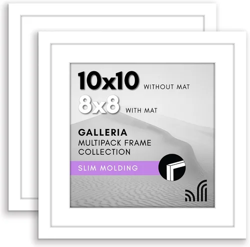 Miniatura 108 de Americanflat Portarretratos de 5 x 7 pulgadas con plexiglás pulido, juego de 2 unidades, para uso como marco de 4 x 6 con paspartú o para fotos de 5