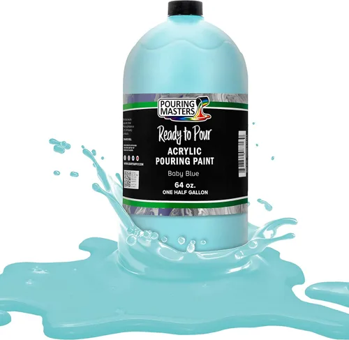 Miniatura 21 de POURING MASTERS Pintura Acrílica Roja Carmesí Lista para Verter - Premium de 8 Onzas Premezclada a Base de Agua - para Lienzo, Madera, Papel, Rojo