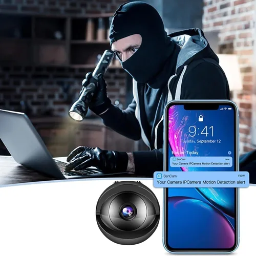 Miniatura 5 de Mini cámara WiFi 2026 1080P Ocultar, cámara remota inalámbrica para interiores, cámara gran angular de 150°, cámara de vigilancia de seguridad
