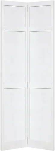Miniatura 3 de Puerta de armario Kimberly Bay, plegable en dos, con 6 paneles, estilo y calidad, color blanco
