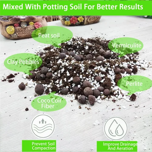 Miniatura 3 de Perlita Natural Orgánica 2QT para Plantas Mezcla para Macetas Ensanchamiento de Suelo de Jardín Interior Exterior para Mejorar el Drenaje, Inicio