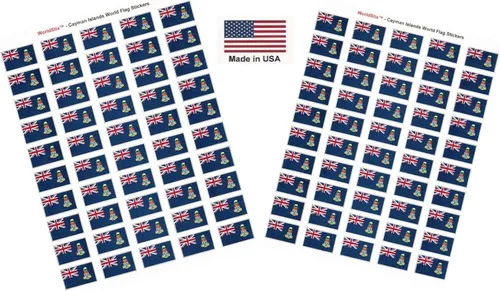 Miniatura 129 de 100 calcomanías de la bandera de Alaska; 1.5" x 1" hechas en Estados Unidos, calcomanías autoadhesivas de la bandera del estado para álbumes