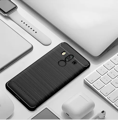 Miniatura 6 de Asuwish Funda de teléfono para Huawei Mate 10 Pro con protector de pantalla de vidrio templado y accesorios de celda de silicona suave delgada Azul