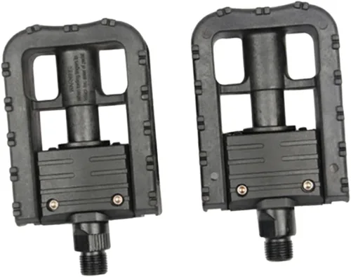 BESPORTBLE Pedales de bicicleta plegables, 2 pedales universales de montaña de 9/16 pulgadas con tiras reflectantes – Pedales de rotación rápida