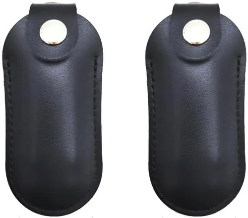 Miniatura 4 de 2 unids Dermis USB caja de almacenamiento cubierta de cuero para unidad flash USB fácil almacenamiento (elipsoid)