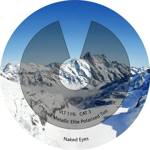 Miniatura 4 de Tintart Lentes de repuesto compatibles con Oakley Juliet Polycarbonate Polarized Etched-Silver Metallic