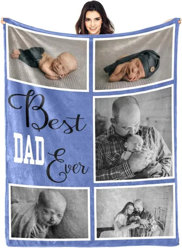 Miniatura 17 de Mantas personalizadas con fotos, regalos personalizados para parejas, manta con fotos personalizada, regalos para siempre y para siempre, regalo