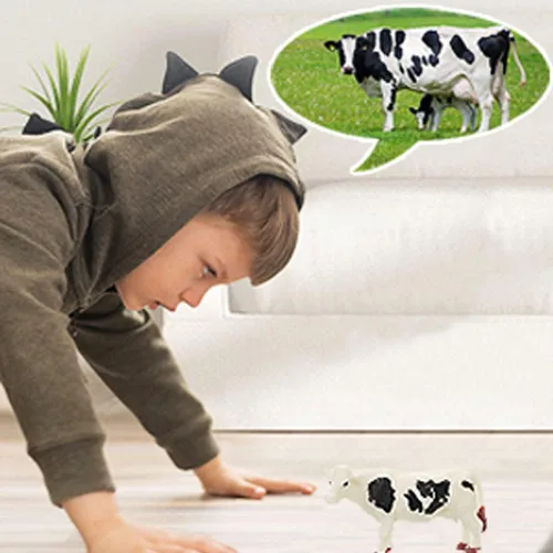 Miniatura 7 de 15 piezas de mini figuras de juguetes realistas de animales de granja, juego educativo de aprendizaje de plástico, suministros de fiesta temática