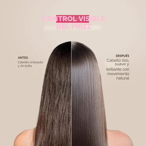 Miniatura 8 de Kativa Anti-Frizz Xtreme Care, tratamiento alisador de uso doméstico con queratina y cupuaçu, reconstruye el cabello dañado y alisa las ondas
