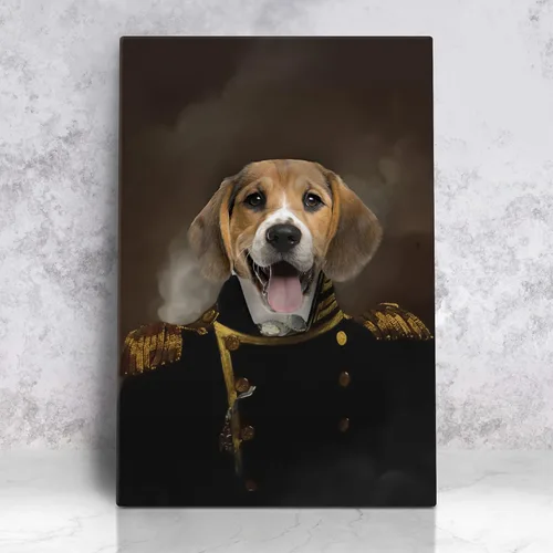 Miniatura 15 de Pintura personalizada para retratos de mascotas de perros y gatos, estilo renacentista sobre lienzo, retrato real de mascotas a partir de la foto