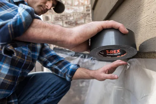 Miniatura 3 de Cinta Adhesiva T-Rex de Servicio Pesado con Respaldo Resistente a los Rayos UV e Impermeable para Reparaciones Ferozmente Fuertes, 1.88" x 30 Gris