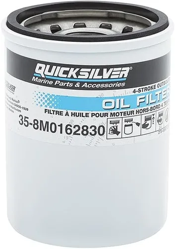 Miniatura 2 de Quicksilver 8M0162830 Filtro de aceite para fuerabordas seleccionadas Mercury y Mariner de 4 tiempos 25-115hp