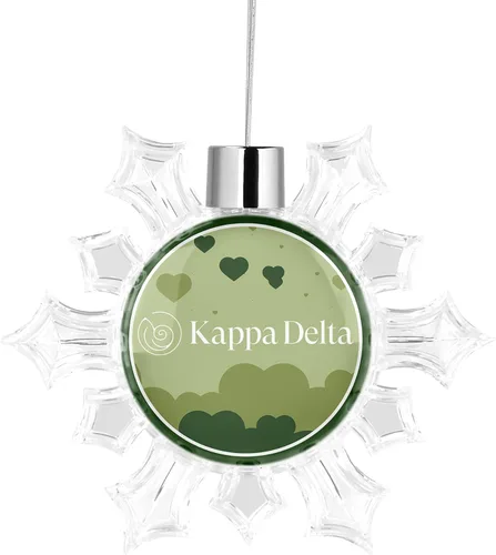Miniatura 11 de Kappa Delta Sorority - Adorno para árbol de Navidad, diseño de copo de nieve, decoración para fiesta de árbol, hogar, vacaciones (Kappa Delta #10)
