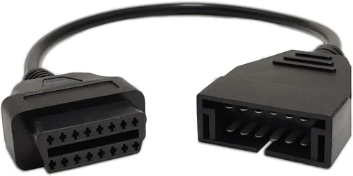 KITUREK Adaptador OBD1 a OBD2, OBD1 12 pines a OBD2 16 Pines lector de código escáner adaptador de herramienta de diagnóstico, reemplazo del
