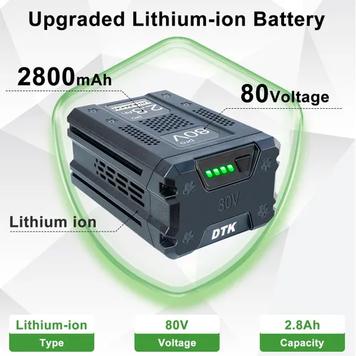 Miniatura 2 de DTK Batería de repuesto para batería Kobalt 80V 2800mAh KB2580-06 KB680-06 KB580-06 KB280-06 KB280-06 Baterías inalámbricas de iones de litio