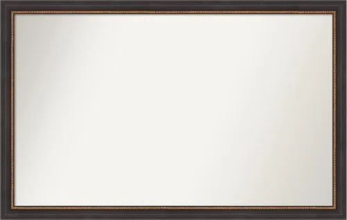 Miniatura 15 de Amanti Art Espejo de baño negro para sobre el fregadero, 23 x 23 pulgadas, espejo cuadrado negro Ashton, marco de madera tradicional mediano, se