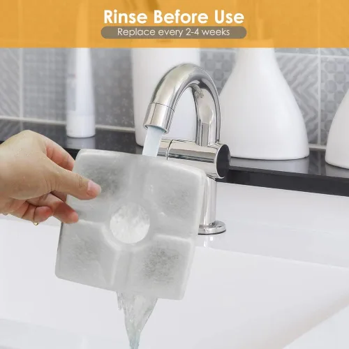 Miniatura 7 de Comsmart Juego de filtros de fuente para mascotas, 3 filtros de fuente de agua de repuesto para gatos con sistema de filtración triple para fuente