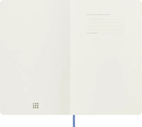Miniatura 4 de Moleskine - Cuaderno clásico, tapa suave, grande (5 x 8.25 pulgadas), a rayas/forrado, azul hortensia, 192 páginas