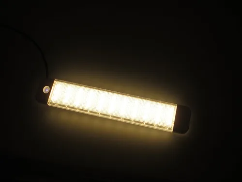 Miniatura 6 de Pactrade Marine Luz de techo LED de cortesía para coche de barco, 10-30V, interruptor táctil, blanco cálido/azul
