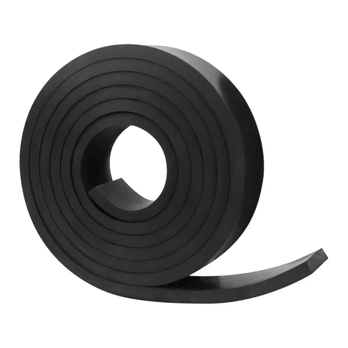 NABOWAN Tira de goma sólida, hojas, rollos de 1/4 pulgadas de grosor x 1 pulgada de ancho x 60 pulgadas de largo, goma de neopreno gruesa, perfecta