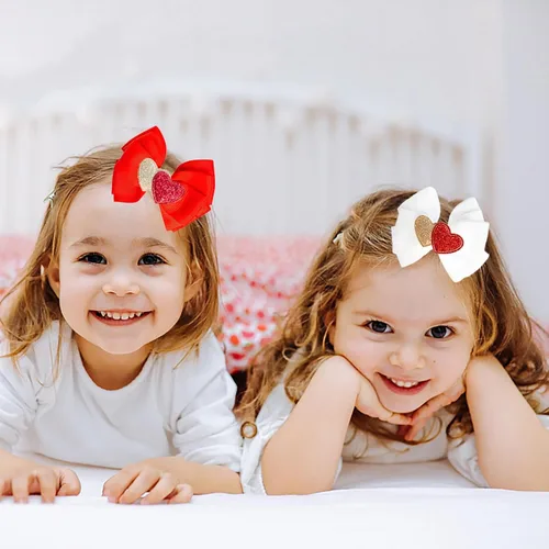 Miniatura 4 de Lazos para el pelo de Halloween para niñas, 4 pinzas para el pelo de calabaza fantasma, bonitos pasadores de cinta de grogrén para niños, accesorios