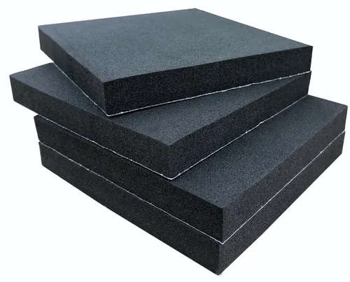 Relleno de espuma adhesiva, 4 almohadillas de espuma de neopreno antivibración, lámina de espuma de celda cerrada de alta densidad, aislamiento