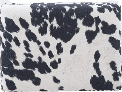 Miniatura 10 de Linon Taburete de bar Harlow con estampado de vaca negra sin respaldo de 30 pulgadas
