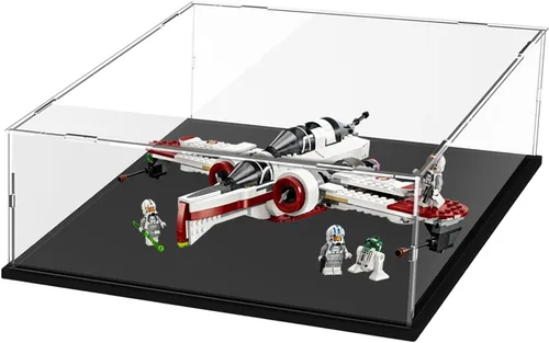 Miniatura 3 de Vitrina de acrílico transparente engrosada para coleccionables Lego 75325, caja transparente de autoensamblaje, gran protección antipolvo con base